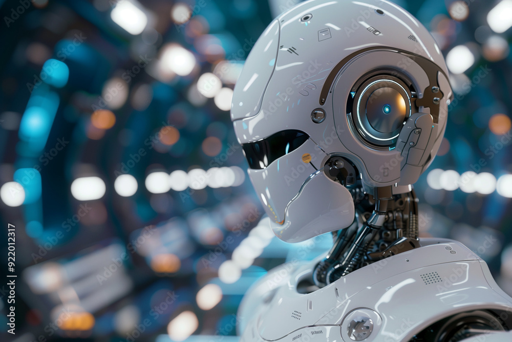 Abstract AI Robot Concept Background Abstract AI Robot Concept Background