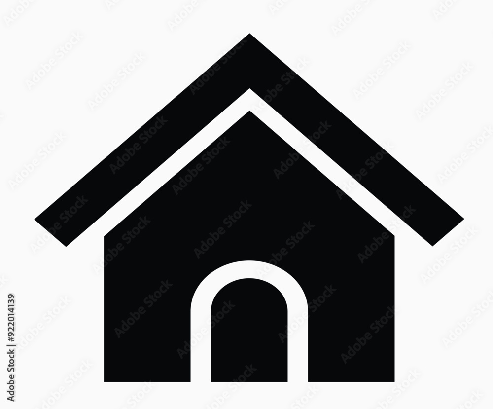Dog House Icon Vector - Detailed Dog Shelter Illustration, High-Resolution Vector Graphic, Perfect for Pet Care, Animal Shelter, and Home Design Dog House Icon Vector - Detailed Dog Shelter Illustration, High-Resolution Vector Graphic, Perfect for Pet Care, Animal Shelter, and Home Design