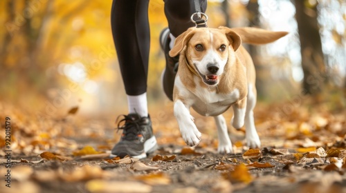 Walking the Dog: Daily activity of walking dogs to ensure they receive exercise, fresh air, and the opportunity to explore their environment. 