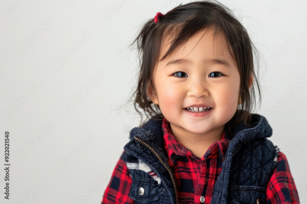 A young girl with dark hair in pigtails smiles warmly while wearing a checkered jacket. Her friendly demeanor and bright smile create a sense of approachability and warmth. A young girl with dark hair in pigtails smiles warmly while wearing a checkered jacket. Her friendly demeanor and bright smile create a sense of approachability and warmth.