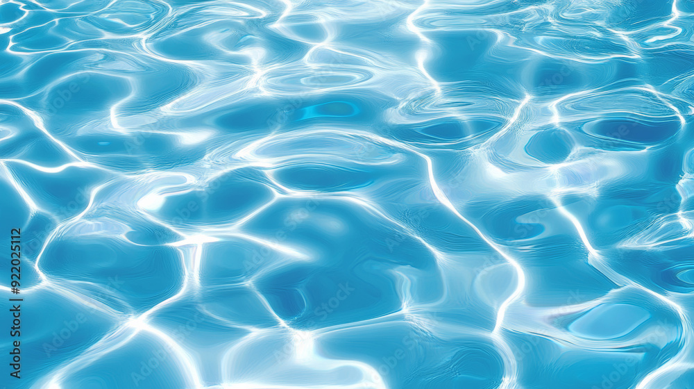 Light blue water, light ripples, pool background, water surface Light blue water, light ripples, pool background, water surface