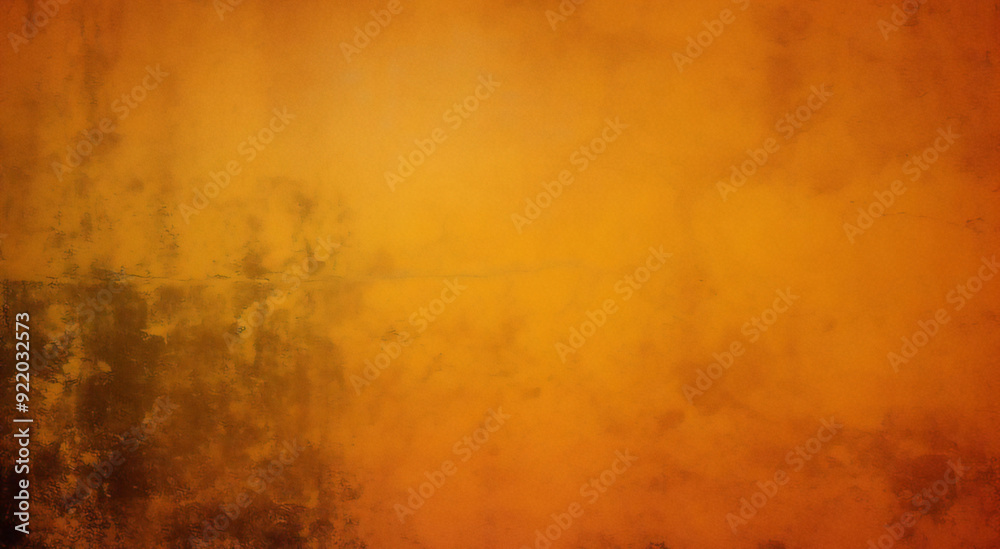 Obraz premium grunge bright abstract orange design paper textured, turmeric yellow or mustard yellow grunge texture, yellow or orange watercolor background texture with grunge effect.