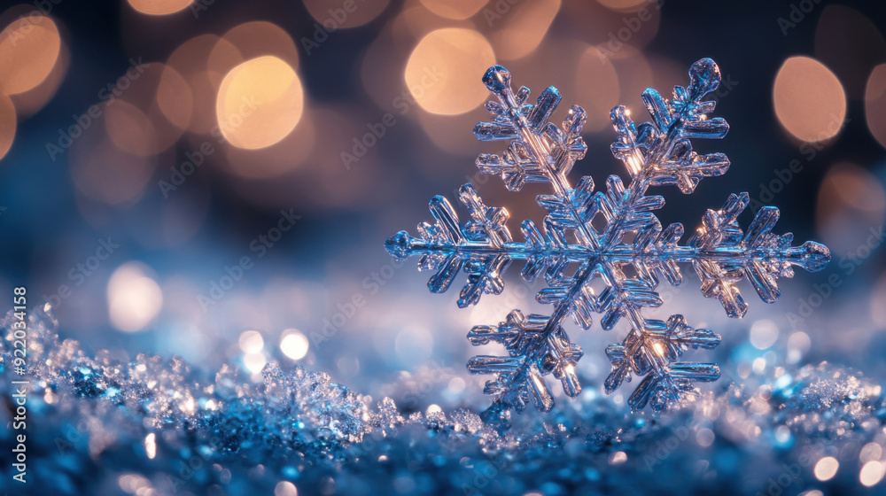 Blue snowflakes background with bokeh light for graphic design or wallpaper. Blue snowflakes background with bokeh light for graphic design or wallpaper.