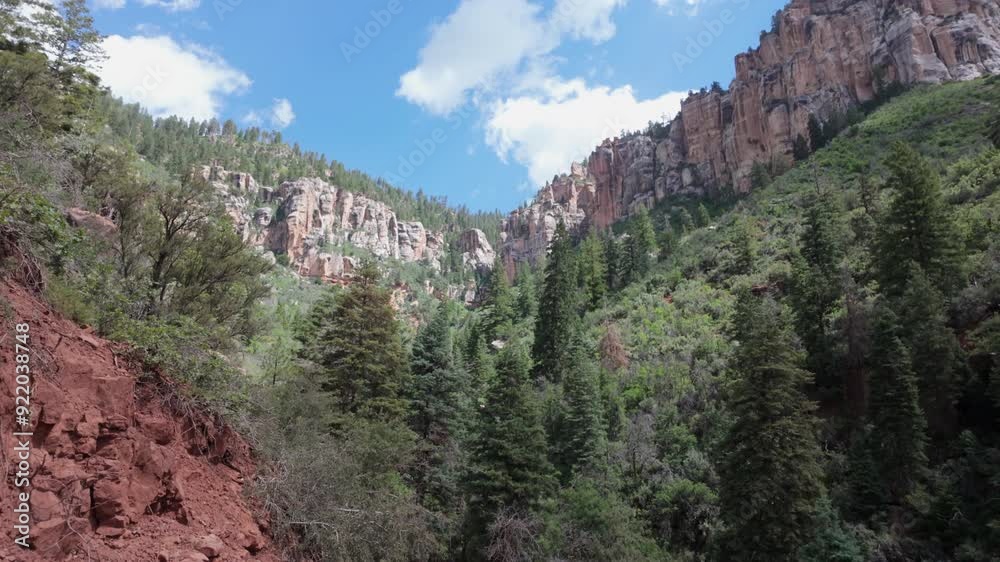 Grand Canyon, looking up from hiking path to cliff. Tilt down shot. Arizona, USA. Grand Canyon, looking up from hiking path to cliff. Tilt down shot. Arizona, USA.