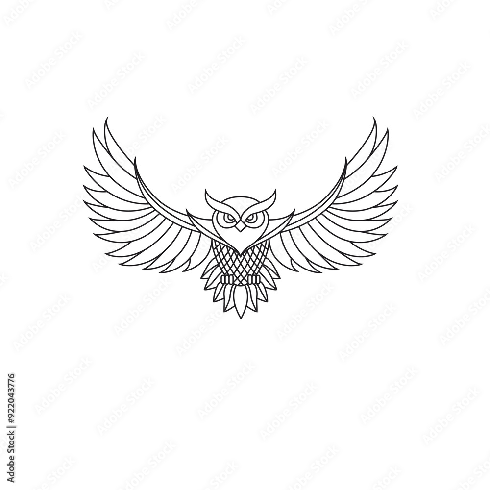 owl with wings owl with wings
