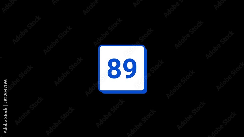 89 Number Animation 89 Number Animation