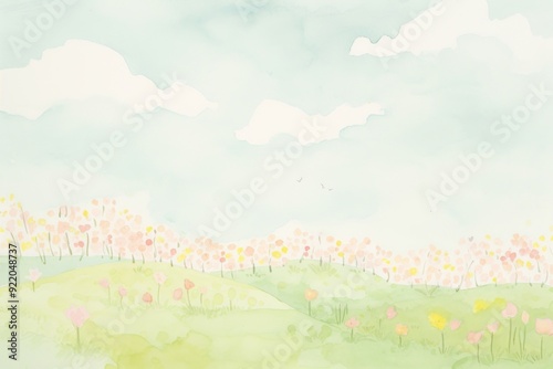 Spring backgrounds painting outdoors.