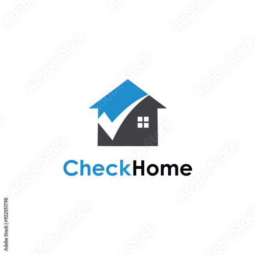 Check Home Logo Vector