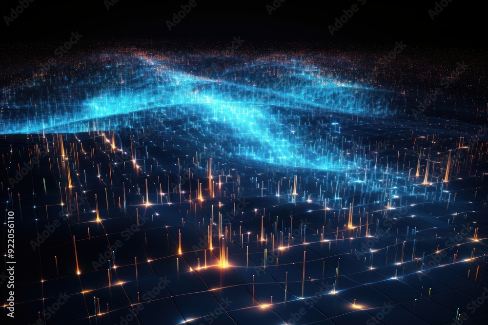 Fototapeta premium Architecture outdoors light night.