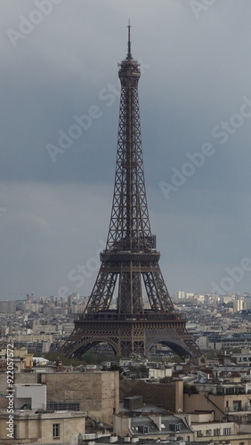 Cloudy Eiffel Tower, June 2024