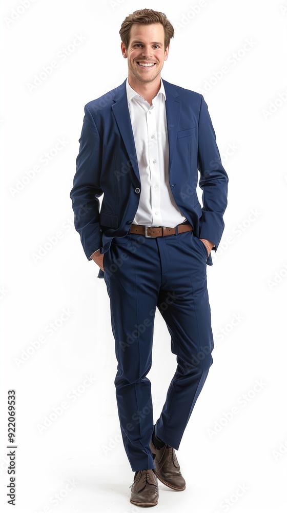 Business and Asian man in studio with financial trading suit, professional manner, and entrepreneur on white background. Delighted young male trader, corporate fashion, and pride Business and Asian man in studio with financial trading suit, professional manner, and entrepreneur on white background. Delighted young male trader, corporate fashion, and pride