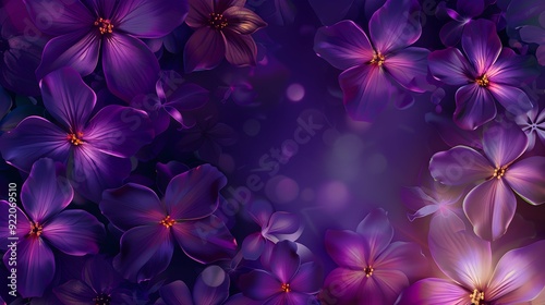 background with purple flowers
