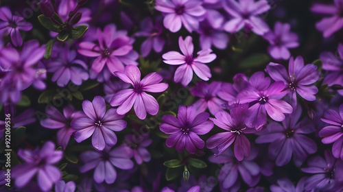 background with purple flowers
