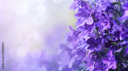 background with purple flowers