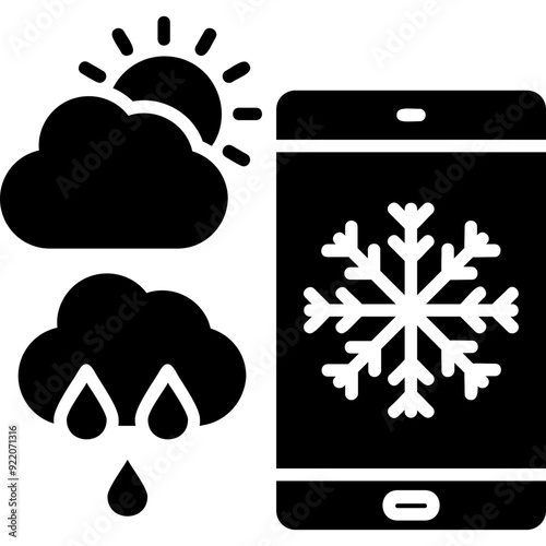 Forecast Vector Icon Design