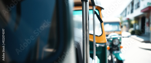 Wallpaper Mural Metal Bar on a Tuk Tuk in a City Torontodigital.ca