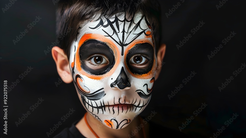 Boy face painted, face painting, halloween face painting, halloween day, boy face painting for halloween, cute boy, face painting art Boy face painted, face painting, halloween face painting, halloween day, boy face painting for halloween, cute boy, face painting art