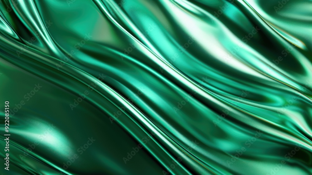 Abstract Green Draped Fabric Background Abstract Green Draped Fabric Background