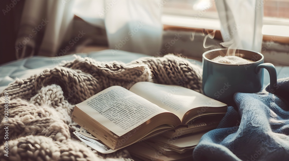 Cozy moment with a good book Cozy moment with a good book
