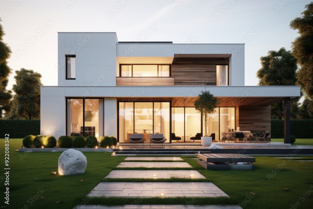 House architecture building villa. House architecture building villa.
