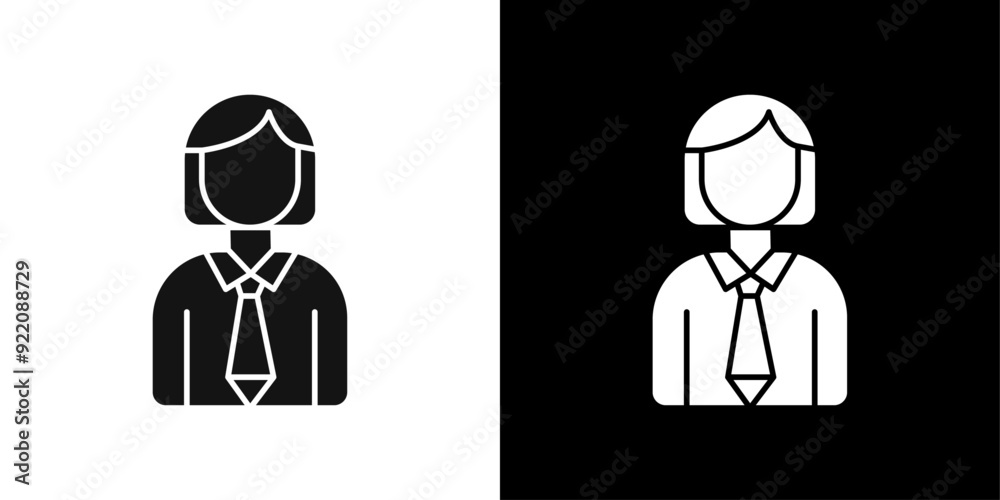 Business women icon line art vector Business women icon line art vector