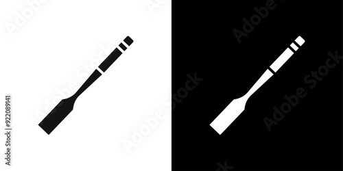 chisel icon line art vector