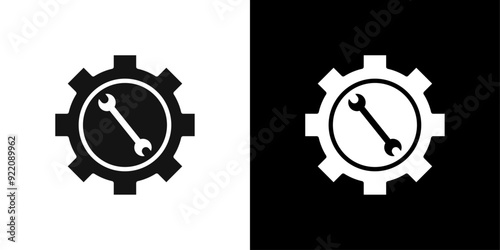 Easy Installation icon line art vector