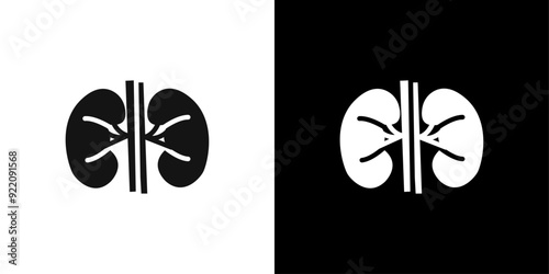 kidney icon line art vector
