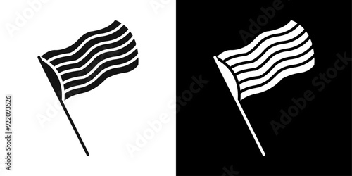 Rainbow LGBT flag icon line art vector