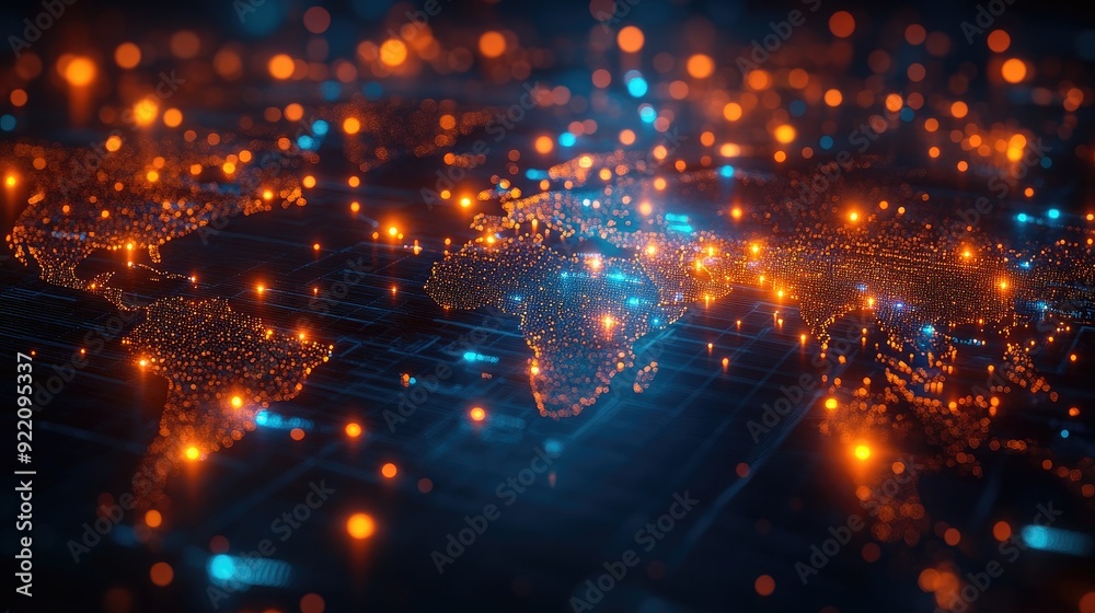 World Map Connecting Major Financial Centers with Glowing Lines Global Financial Networks World Map Connecting Major Financial Centers with Glowing Lines Global Financial Networks