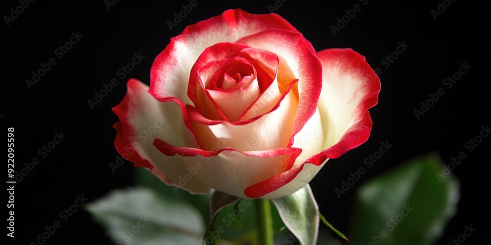 A single pink rose with red petals, set against a dark background. The flower's vivid colors stand out prominently. A single pink rose with red petals, set against a dark background. The flower's vivid colors stand out prominently.