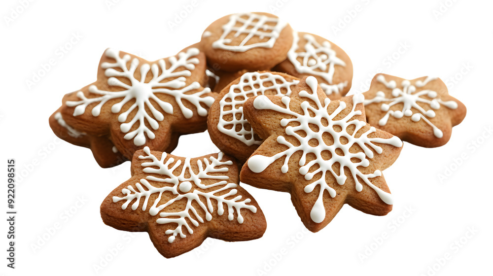 Png set gingerbread cookies made at home, photographed on a transparent background showcasing homemade baking, isolated on white background Png set gingerbread cookies made at home, photographed on a transparent background showcasing homemade baking, isolated on white background