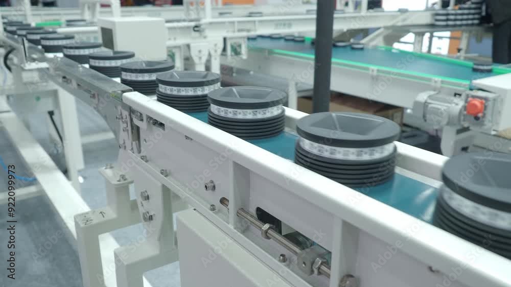 Quality Control of product fruits in factory. Fully automated technology of fruit being graded processing in food product industry factory plant. Fresh fruits running on conveyor belt production line. Quality Control of product fruits in factory. Fully automated technology of fruit being graded processing in food product industry factory plant. Fresh fruits running on conveyor belt production line.