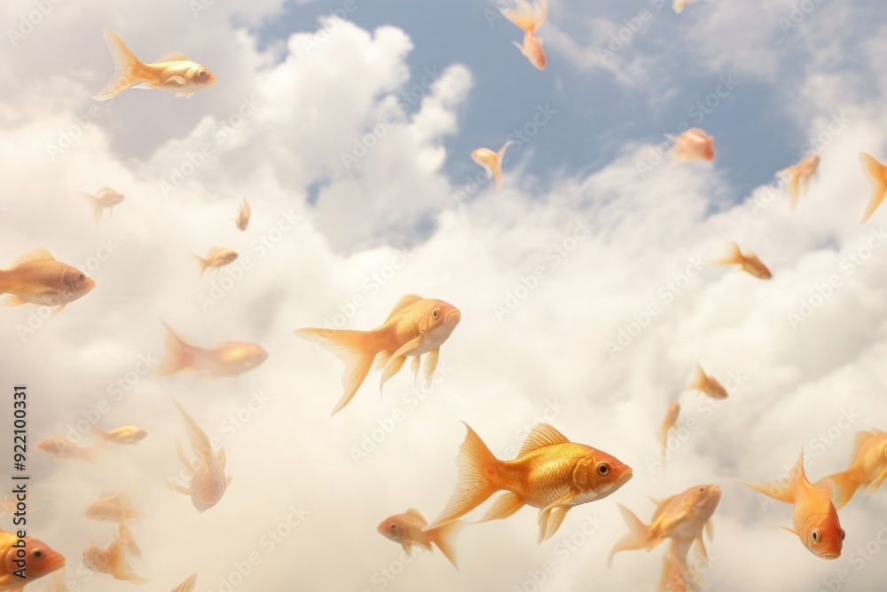 Golden fishes goldfish animal cloud. Golden fishes goldfish animal cloud.