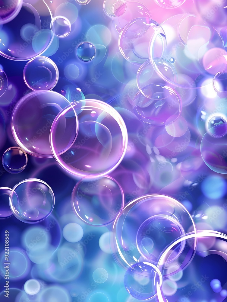 illustration of abstract background with transparent purple and blue bubbles of different sizes illustration of abstract background with transparent purple and blue bubbles of different sizes