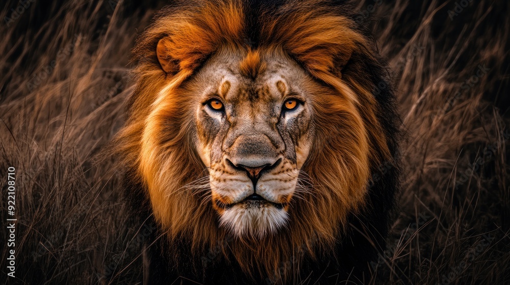 Fototapeta premium Majestic Lion Portrait