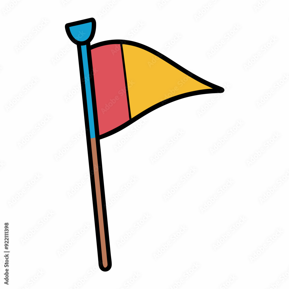 Back to school flag hand drawn Back to school flag hand drawn