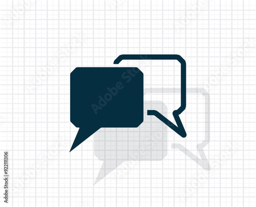 Vector dark color icon with shadow on light checkered background