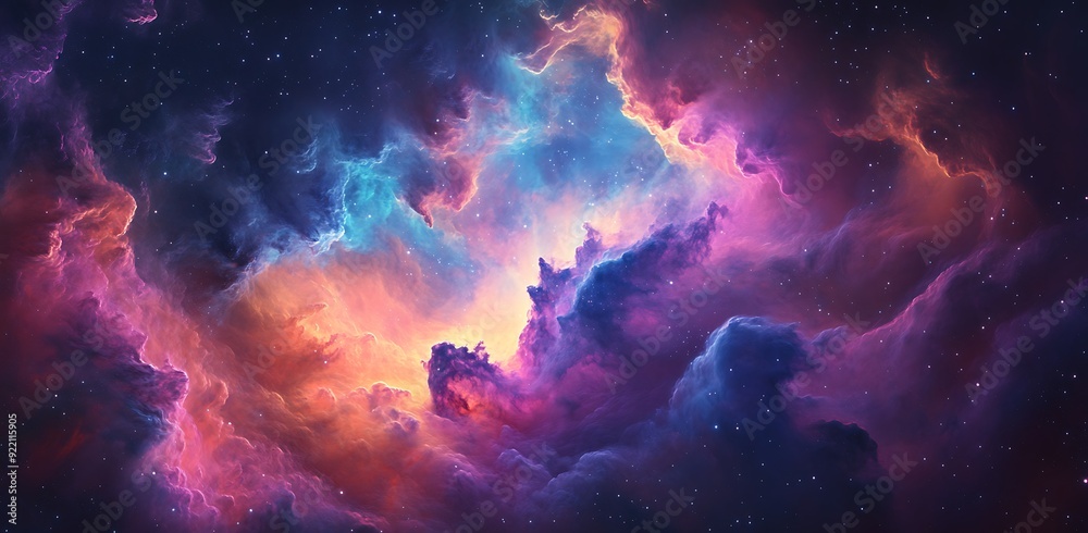Vibrant Nebula background Vibrant Nebula background
