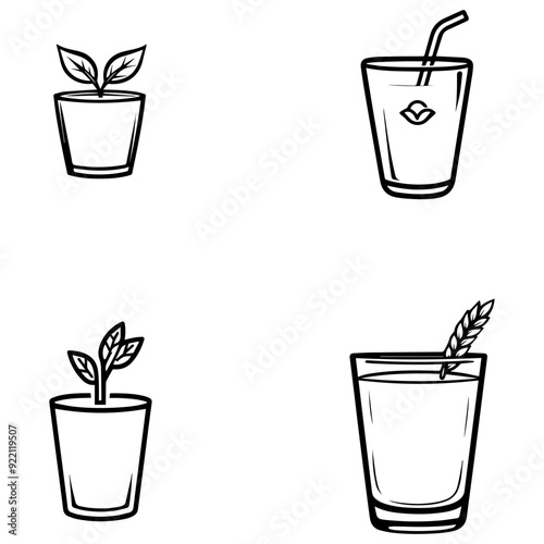 Wallpaper Mural cartoon drinks Torontodigital.ca