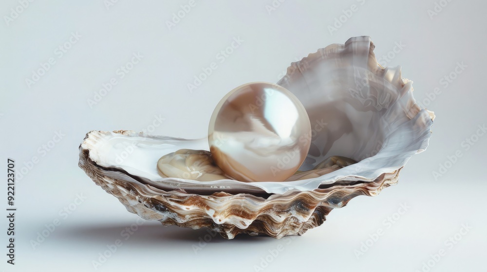 A single, perfect pearl in an open oyster, symbolizing the rare and valuable achievement of success A single, perfect pearl in an open oyster, symbolizing the rare and valuable achievement of success