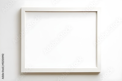 white photo frame on a wall