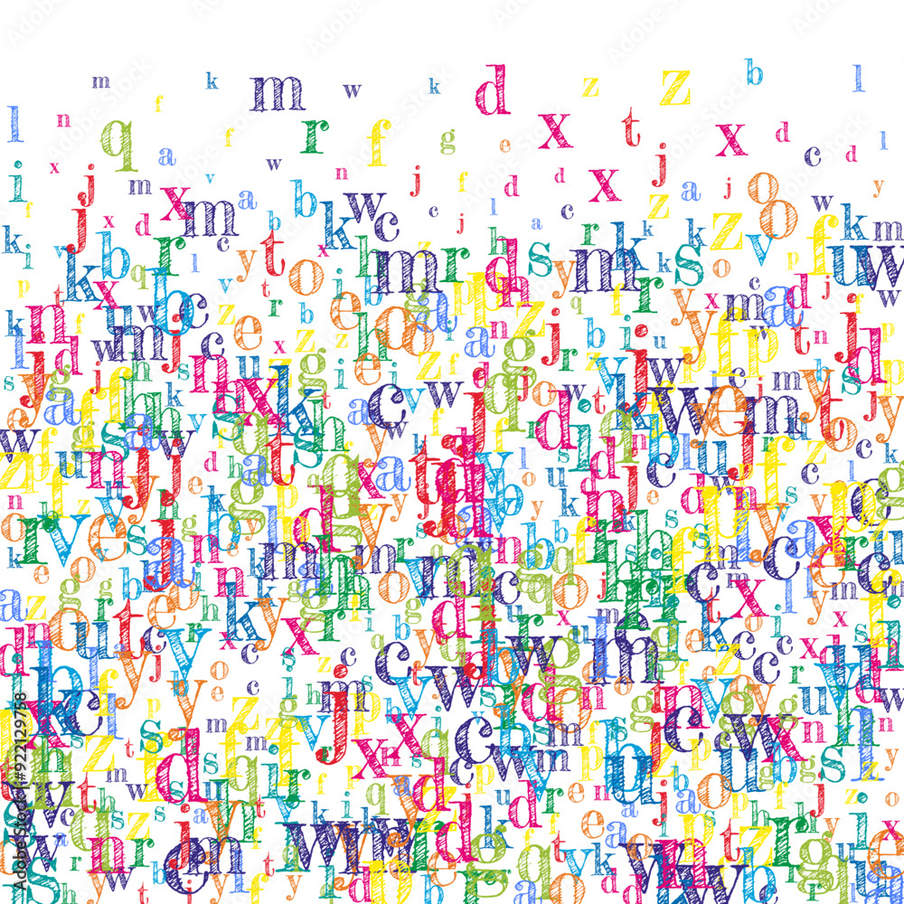 School notebook cover. Colorful childish floating School notebook cover. Colorful childish floating