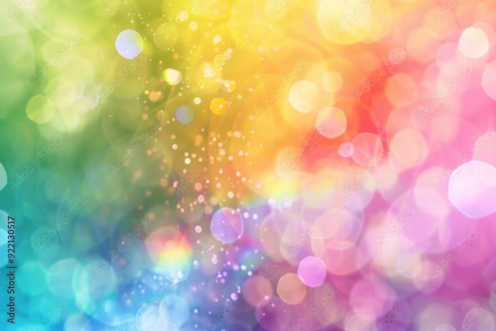 Obraz premium Vibrant colorful bokeh background image