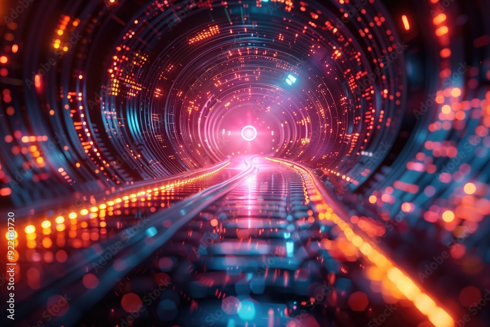 A conceptual image of quantum supremacy, depicting a quantum computer outpacing classical computers in solving complex problems, symbolized by a race with a clear winner A conceptual image of quantum supremacy, depicting a quantum computer outpacing classical computers in solving complex problems, symbolized by a race with a clear winner