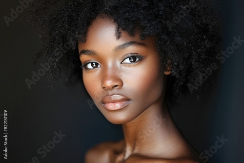 Actor In Auditions. Attractive African American Actress Applying for Acting Role