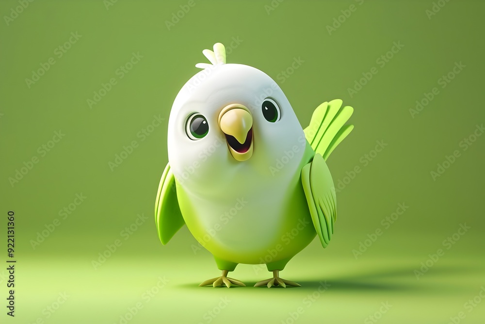 Charming Parakeet in Simple Minimalist Badge Logo Design Charming Parakeet in Simple Minimalist Badge Logo Design