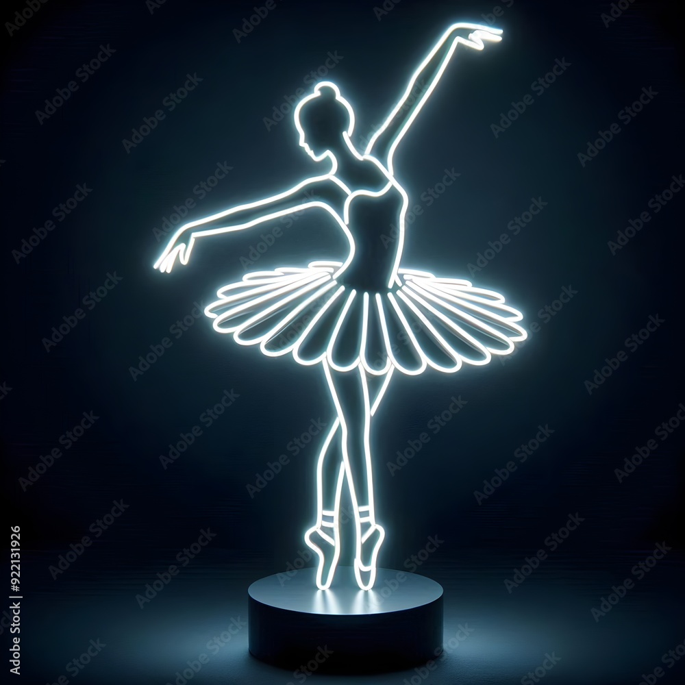 Obraz premium Mockup decoration picture of a ballerina