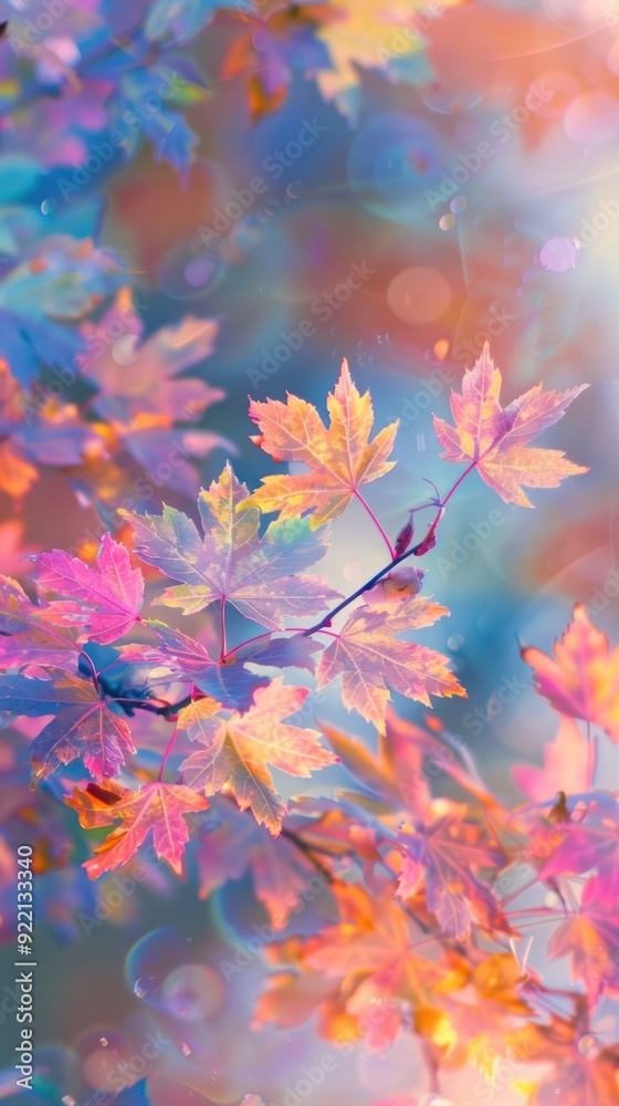 Vibrant autumn leaves background Vibrant autumn leaves background