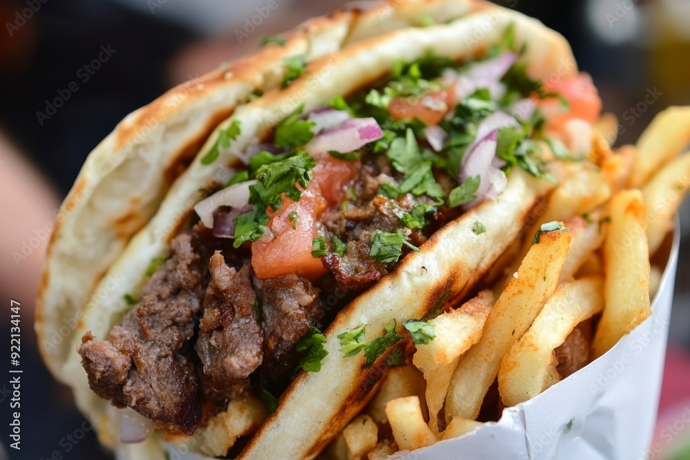 gyros takeaway food in Greece, looking very appetizing gyros takeaway food in Greece, looking very appetizing